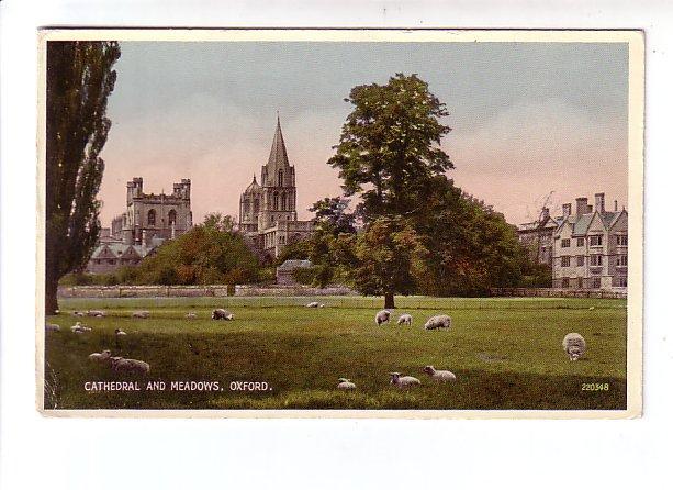 Carte Postale De GRANDE-BRETAGNE : OXFORD - CATHEDRAL AND MEADOWS - Oxford