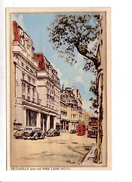 Carte Postale De GRANDE-BRETAGNE : PICCADILLY AND THE PARK LANE HOTEL - Piccadilly Circus