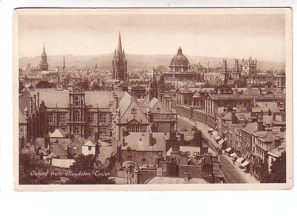 Carte Postale De GRANDE-BRETAGNE : OXFORD FROM MAGDALEN TOWER - Oxford