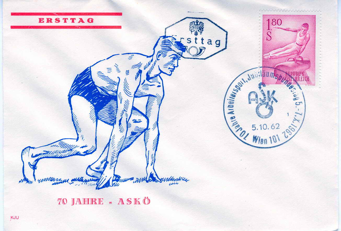 GYMNASTIQUE FDC AUTRICHE 1962 GYMNASTIQUE - Ginnastica