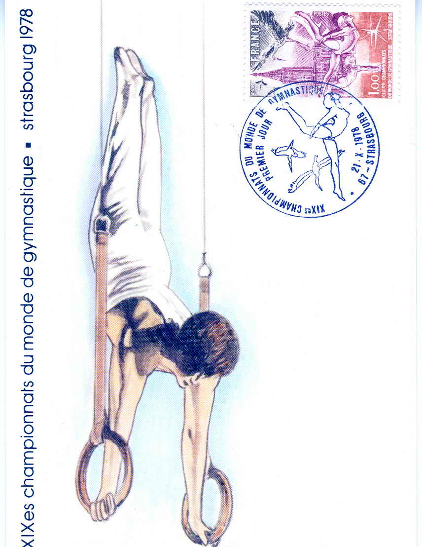 GYMNASTIQUE CARTE MAXIMUM FRANCE 1978 CHAMPIONNATS DU MONDE DE GYMNASTIQUE - Gymnastique