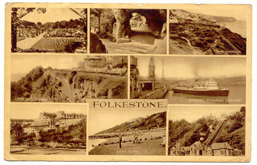 FOLKESTONE. Franked Postcard In 1955 - Folkestone