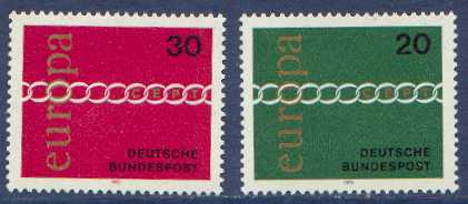 CEPT / Europa 1971 Allemagne N° 538 Et 539 ** - 1971