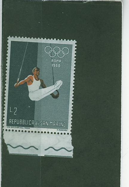 Gymnastique Anneaux Saint Marin 1960 Jeux Olympiques De Rome - Ginnastica