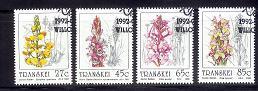 TRANSKEI 1992 CTO Stamp(s) Orchids 279-282 #3440 - Orchids
