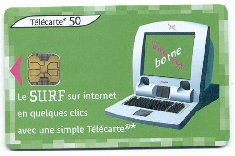 France Borne Internet N° 1 Le Surf 50 Unités 06-02 Puce OB1 - 2002