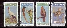 VENDA 1984 CTO Stamps Migratory Birds 91-94 #3465 - Other & Unclassified