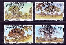 VENDA 1982 CTO Stamps Indigenous Trees 62-65 #3457 - Alberi
