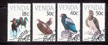 VENDA 1989 CTO Stamps Vulnerable Birds 191-194 #3488 - Other & Unclassified