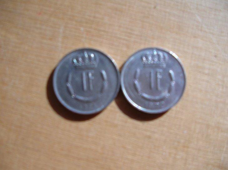 Luxembourg - Lot De 2 Monnaies - 1 F 1965 & 1972. - Luxembourg