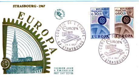 FRANCE - FDC  "Europa" - Y.&T. 1521/2 - 1967