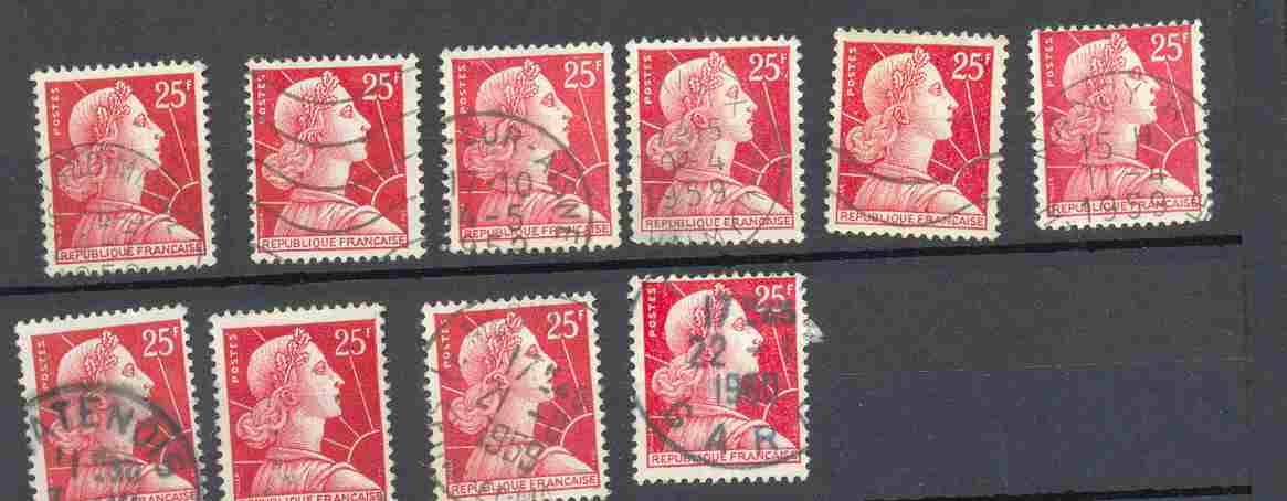 Lot Muller : Startprijs, Prix Depart : 1 Euro , Zie Scans - 1955-1961 Marianne Of Muller