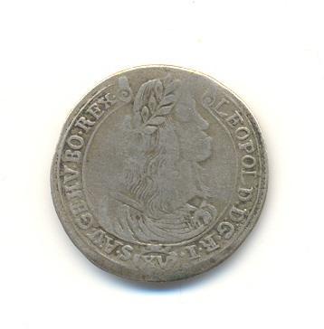 HONGRIE  15  KREUZER  1664  LEOPOLD III  ARGENT   RARE  ! - Hungría