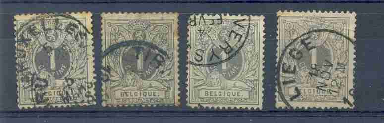 Lot Ocb Nr : 43 Gestempeld , Tanding Zie Scan , Ocb : 2 Euro - 1869-1888 Lion Couché (Liegender Löwe)