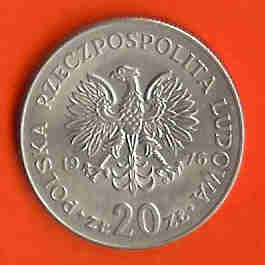 POLAND 1976 Coin 20 Zlotych C057A+B - Polen