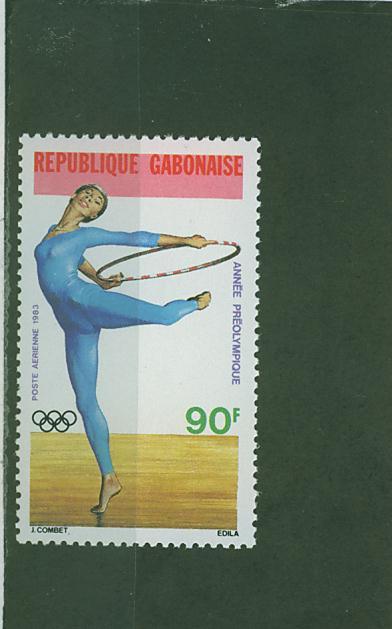 288N0019 GRS Cerceau Gabon 1983 Neuf ** Jeux Olympiques De Los Angeles - Gymnastique