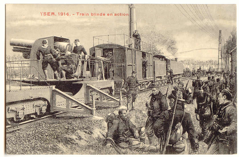 2996 - YSER 1914 - Train Blindé En Action - Guerre 1914-18