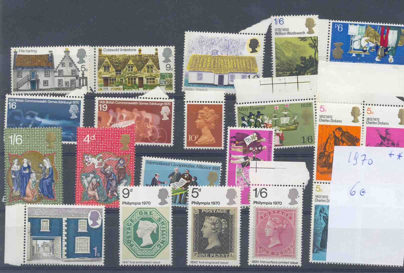 Lot Groot-Brittanie: 1970 Postfris ** Zie Scan , - Other & Unclassified