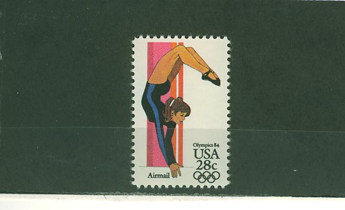 84N0023 Gymnastique Poutre USA 1984 Neuf ** Jeux Olympiques De Los Angeles - Gymnastique