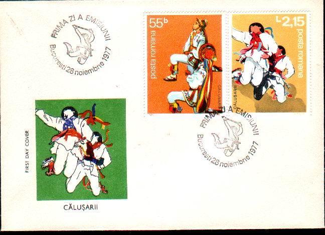 Romania 1977 FDC With Dance,complet Sets. - Danse