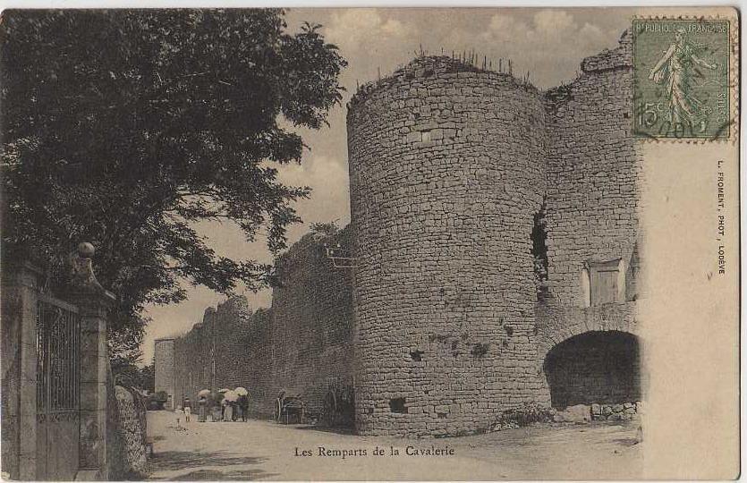 12 LA CAVALERIE Remparts, Animée, Ed Froment, 1905 - La Cavalerie