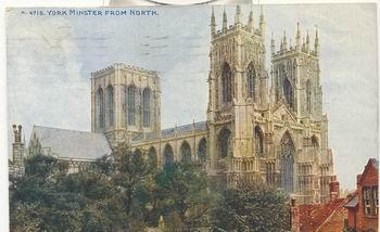 YORK, UK  - MINSTER FROM NORTH - CELESQUE SERIES - TRAVEL IN 1924 - - York