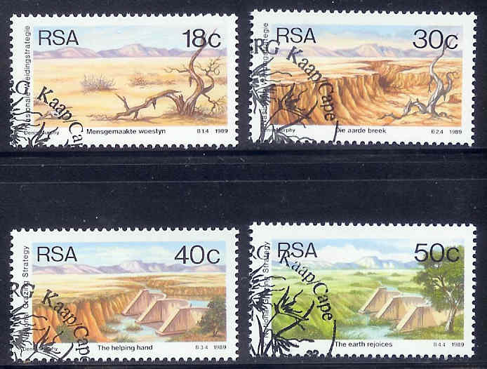 SOUTH AFRICA 1989 CTO Stamp(s) Irrigation 771-774 #3600 - Used Stamps