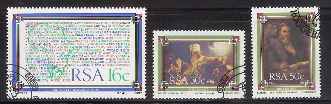 SOUTH AFRICA 1987 CTO Stamp(s) Bible 716-718 #3589 - Other & Unclassified