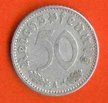 DEUTCHES REICH 1935-A Coin 50 Pf Aluminium C113 - 50 Reichspfennig