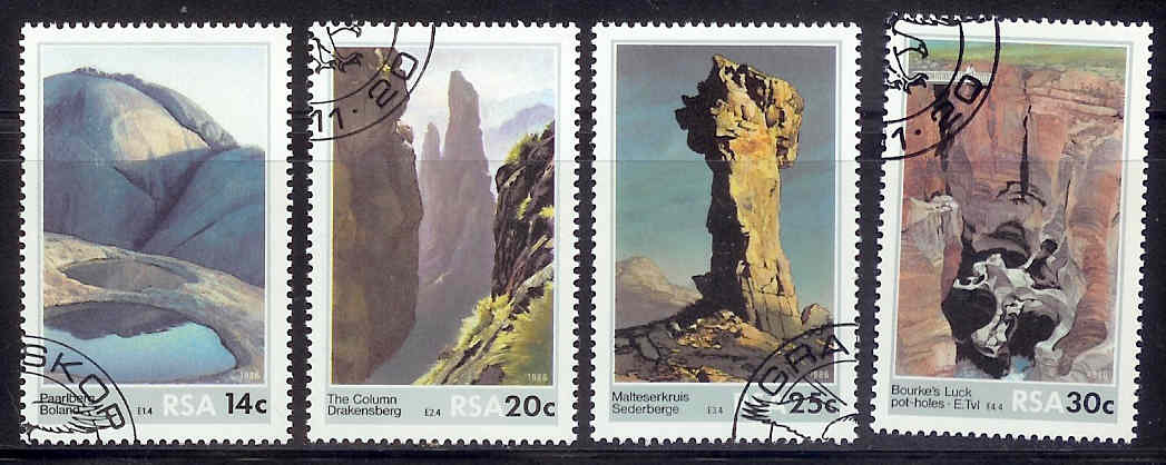 SOUTH AFRICA 1986 CTO Stamp(s) Rocks 697-700 #3584 - Other & Unclassified