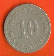 DEUTCHES REICH 1890-A Coin 10 Pf Copper-nickel C129 - 10 Pfennig