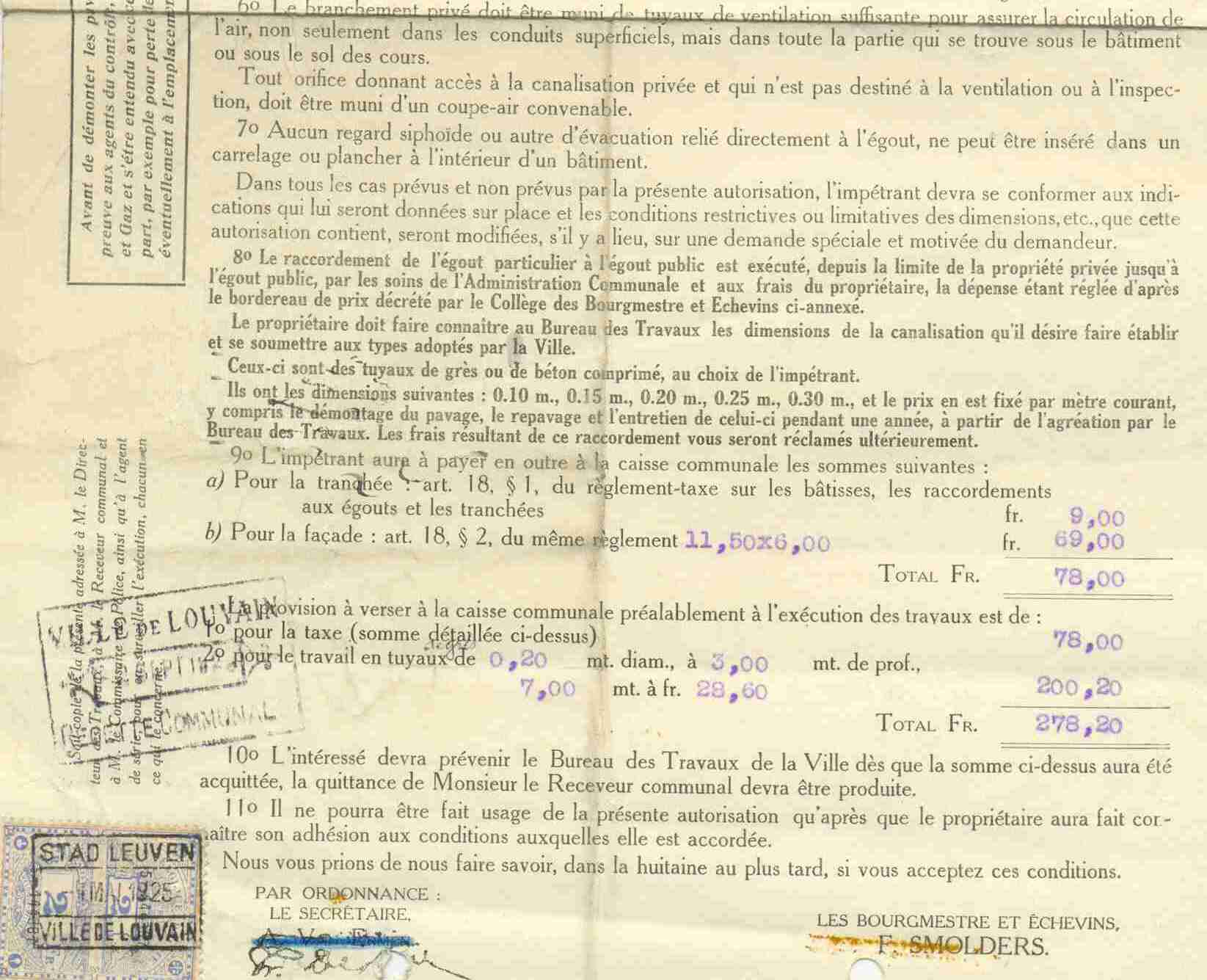 Fiscale  Zegels Op Document , 1925 , Zie Scans Voor Schade, (2de Scan Zijn Zegels Van Document) - Documents