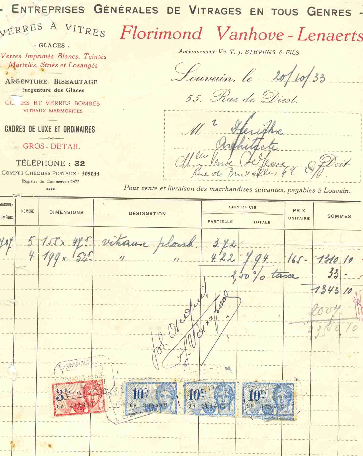 Fiscale  Zegels Op Document , 1933 , Zie Scans Voor Schade, (2de Scan Zijn Zegels Van Document) - Documentos