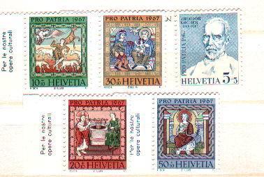 Helvetia PRO PATRIA 1967 Mint ** Stamps. - Oblitérés