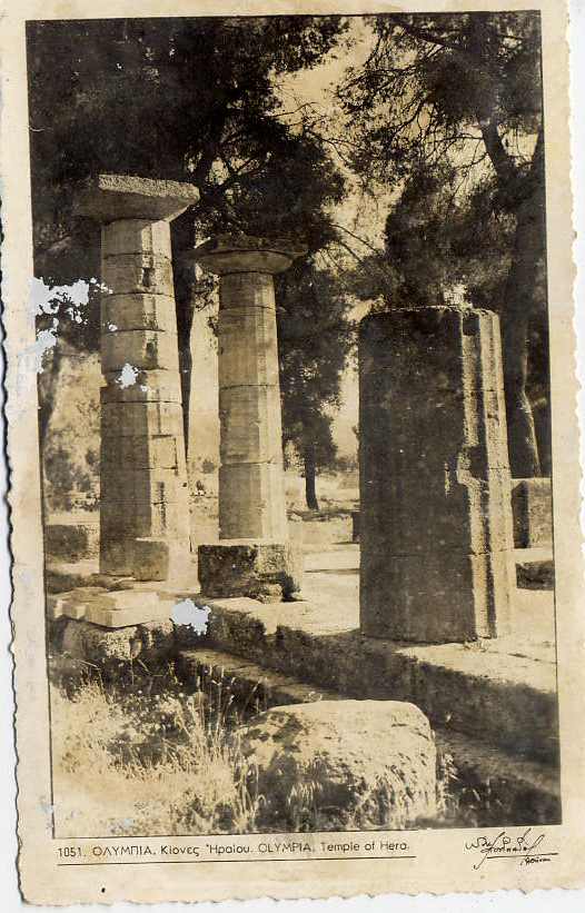 GRECE--Olympie-années 1958- Temple D'Héra - Grèce