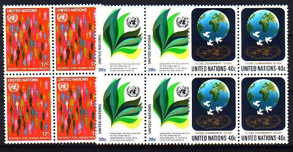 NATIONS UNIS - Bureau De New York - 359/361** Bloc De 4 Cote 13 Euros Depart à 10% - Unused Stamps