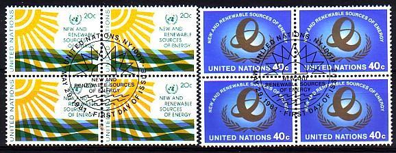 NATIONS UNIS - Bureau De New York - 339/340 Obli Bloc De 4 Cote 11,60 Euros Depart à 10% - Used Stamps