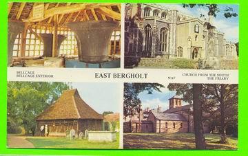 EAST BERGHOLT, UK  - 4 MULTIVUES - BELLCAGE - CHURCH - THE FRIARY - HARVEY BARTON OF BRISTOL - Autres & Non Classés