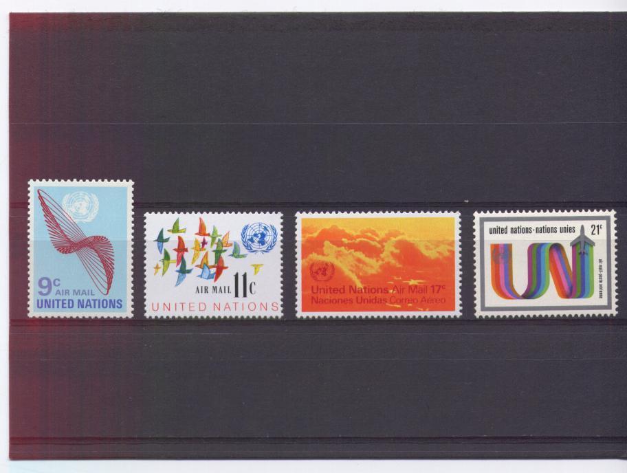 NATIONS-UNIES, New-York,  Poste Aérienne N° 15/18 Yvert Neufs ** - Altri & Non Classificati