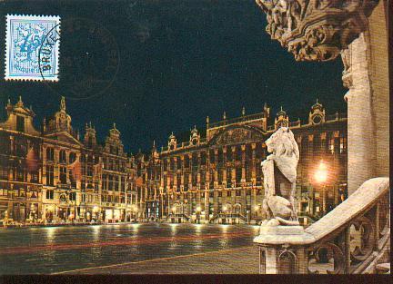 BELGIQUE CARTE MAXIMUM NUM.YVERT 1739 BRUXELLES - 1971-1980