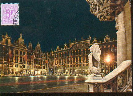 BELGIQUE CARTE MAXIMUM NUM.YVERT 1744 BRUXELLES - 1971-1980