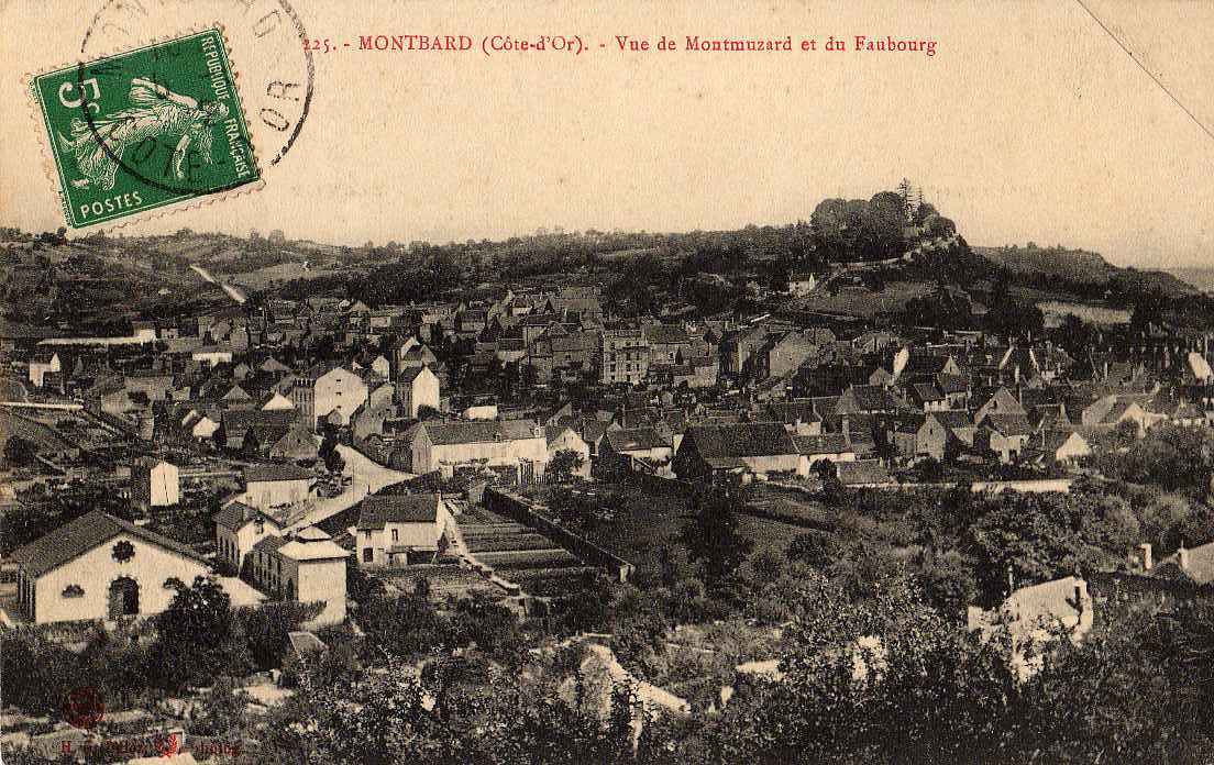 21 MONTBARD Vue Générale, Montmuzard Et Du Faubourg, Ed Daloz 125, 1912 - Montbard