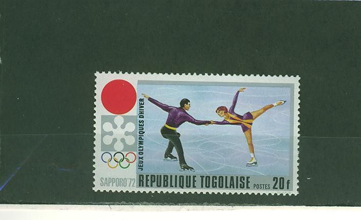 372N0141 Patinage Artistique Togo 1972 Neuf ** Jeux Olympiques De Sapporo - Pattinaggio Artistico
