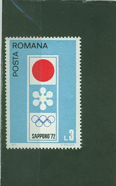 372N0078 Logo Roumanie 1972 Neuf ** Jeux Olympiques De Sapporo - Winter 1972: Sapporo