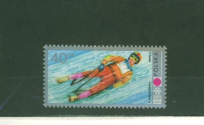 372N0068 Luge Pologne 1972 Neuf ** Jeux Olympiques De Sapporo - Hiver
