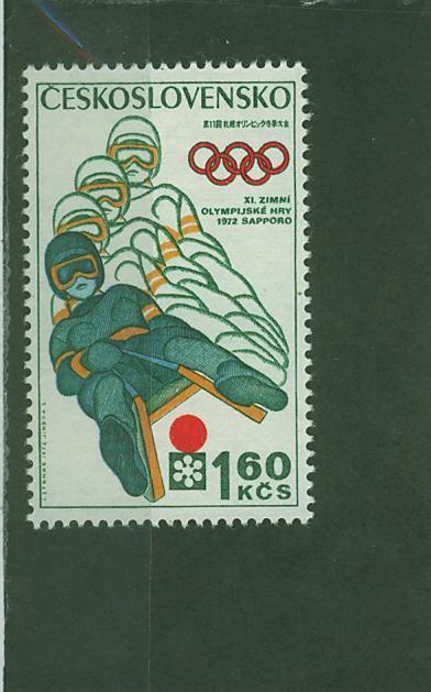 372N0093 Luge Tchecoslovaquie 1972 Neuf ** Jeux Olympiques De Sapporo - Wintersport (Sonstige)