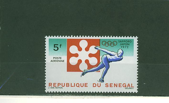 372N0147 Patinage De Vitesse Senegal 1972 Neuf ** Jeux Olympiques De Sapporo - Figure Skating