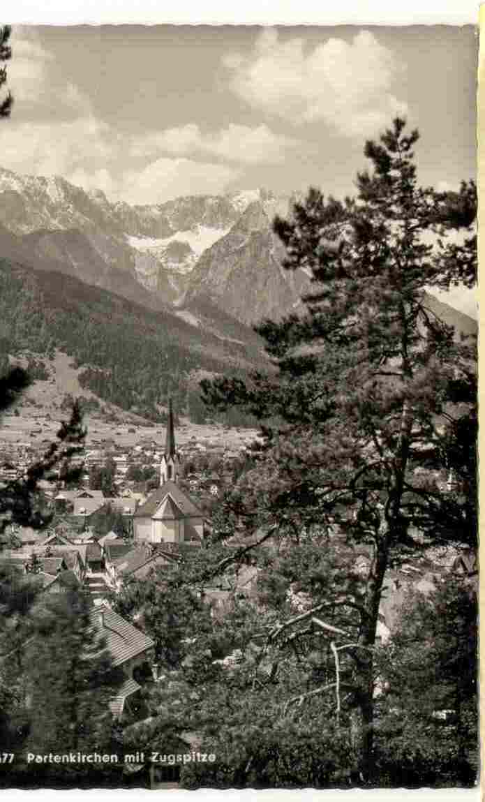 Zugspitze Uit 1955  , Gelopen ,used Zie Scan(d6 - 41) - Füssen