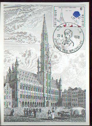 BELGIQUE CARTE MAXIMUM NUM.YVERT 1904 HOTESSE TOURISTIQUE BRUXELLES - 1971-1980