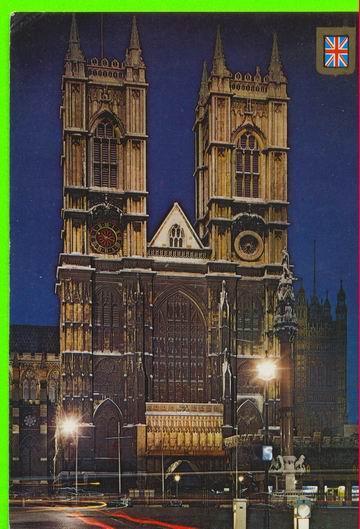 LONDON, UK - L´ABBAYE DE WESMINSTER - CARD TRAVEL IN 1987 - - Westminster Abbey